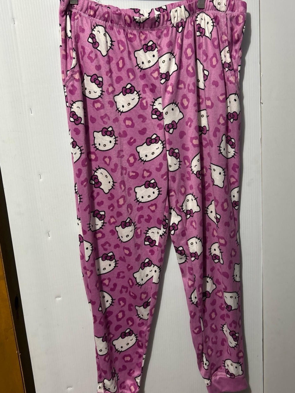 Hello Kitty Pink Printed Girls Pajama Pants